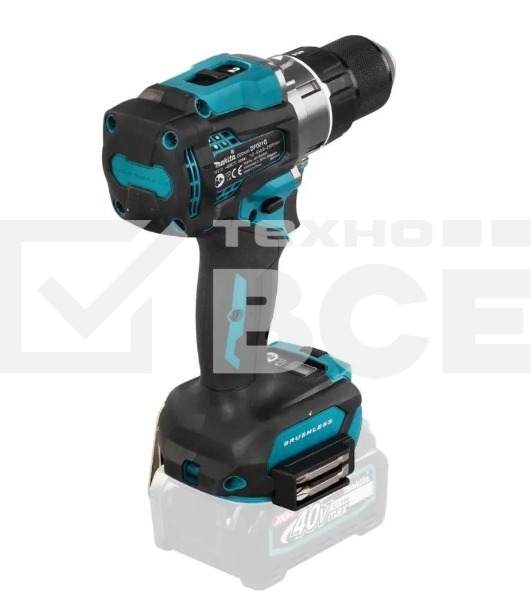 Дрель-шуруповерт Makita DF001GZ, Аккумуляторная, 40В, Без АКБ и ЗУ