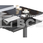 Стол Cactus CS-EGD-BBK столешница стекло черный, каркас черный, фото7