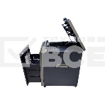 Шредер Office Kit SA200M 1,9х10 черный/серый с автоподачей (секр.P-5) фрагменты 220лист. 40лтр. скобы пл.карты, фото2