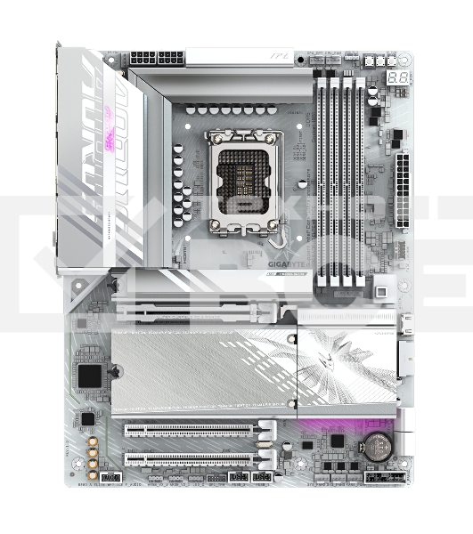 Материнская плата Gigabyte B860 AORUS ELITE WIFI7 ICE, LGA 1851, Intel B860, 4xDDR5, 4xSATA, 3xM.2, 1xPCIe 5.0 x16, 2xPCIe 4.0 x1, 1xHDMI, 2xDP, 1x 2.5Gb LAN, 6xUSB-A 3.2, 1xUSB-C 3.2, 4xUSB-A 2.0, 2x3.5 мм, 7.1, ATX