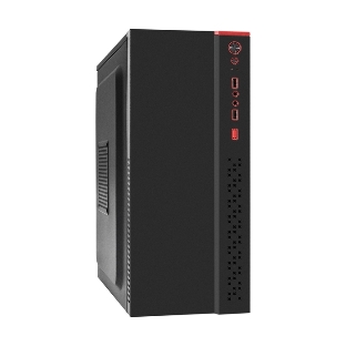 Компьютерный корпус Miditower ExeGate AA-443 (ATX, без БП, 2*USB+HD Audio, черный)