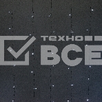 Гирлянда светод. Funray Занавес CL-320W, 3x2,5м,320LED,хол.белый,прозрачный шн. 2,5м,220в,IP20,контр, фото7