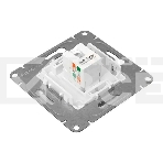 Механизм розетки RJ45 (cat5) EKF UP1-SOW-RJ45-5 белый Эпика, фото3