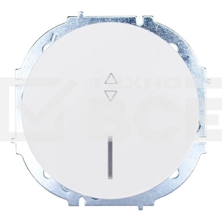 Выключатель проходной 1-кл. СП OSEN 10А IP20 с подсветкой механизм бел. LEZARD 743-0288-114