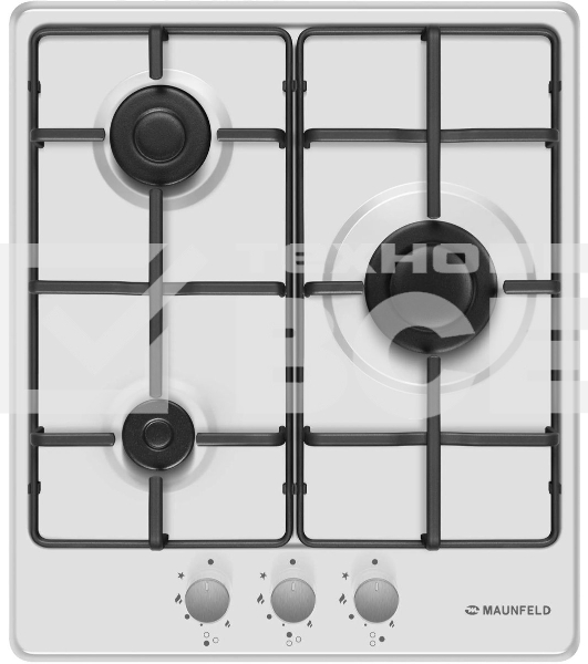 Газовая варочная панель Maunfeld EGHE.43.3STS-EW