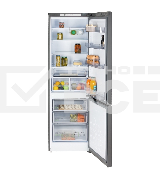 Холодильник Бирюса W6130 матовый графит двухкамерный 245/100л морозилка снизу