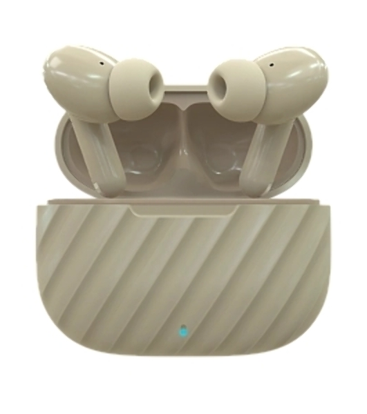 Наушники TWS More choice БВ37 бежевый, внутриканальные, Bluetooth, сенсорное управление, до 4 ч
