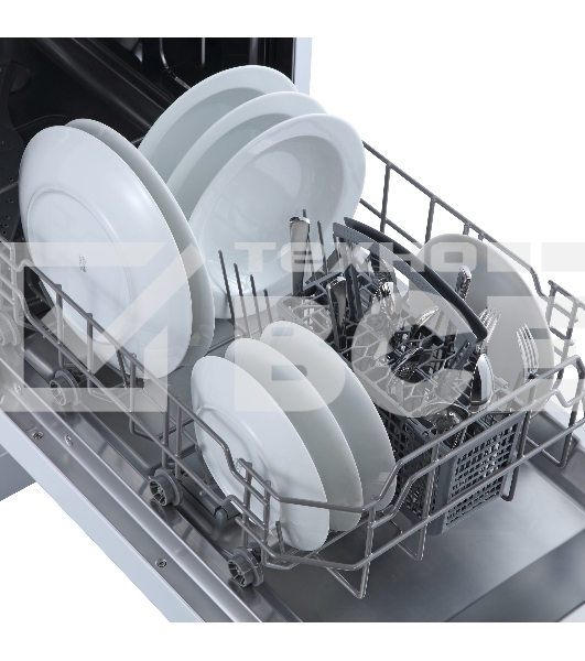 Отдельностоящая посудомоечная машина Бирюса DWF-409/6 W, 45 см, 9 комплектов, белая