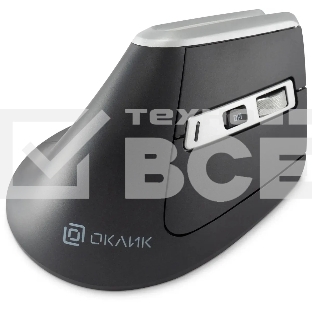 Мышь беспроводная Oklick 991MW серый, 2400 dpi, радиоканал, Bluetooth, USB, кнопки - 7