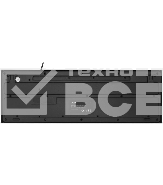 Клавиатура Acer OKW120 проводная, USB, черный