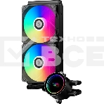 Система водяного охлаждения PcCooler DA240 BK ARGb Soc-AM5/AM4/1200/1700/1851 черный 4-pin Al+Cu 270W Ret (DA240-BKAWXX-GL), фото 1