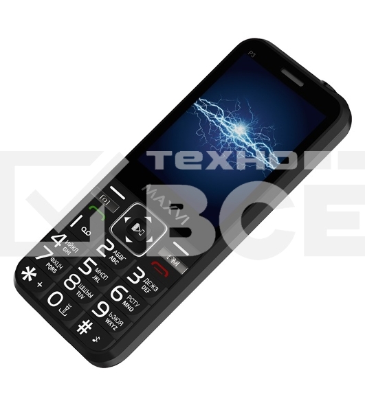 Мобильный телефон Maxvi P3 черный
