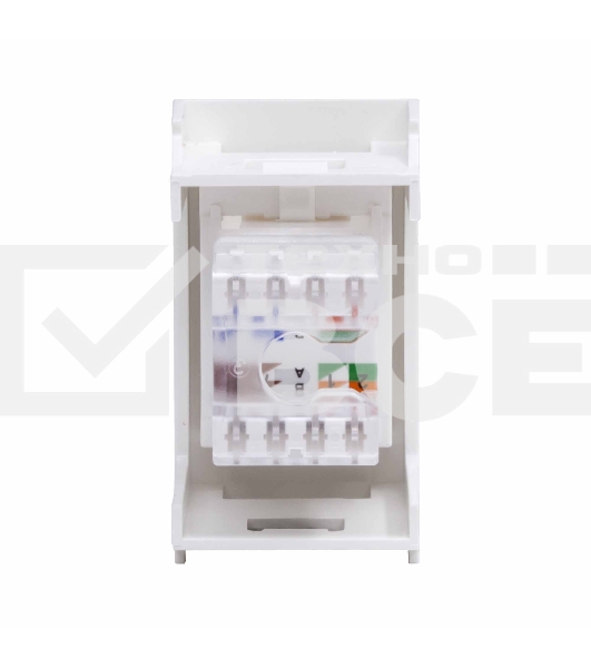 Розетка компьютерная DKC Viva 45058 RJ-45 кат.6, неэкранированная, 8P8C, Hyperline, Dual IDC, белая, 1 модуль