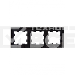 Рамка 3 -местная IEK BRITE РУ-3-1-БрЧ (BR-M32-M-K02) металл черный, фото6