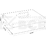 Ящик для денег без номинала Cactus CS-DCB-004 90x300x240 графитовый, фото2
