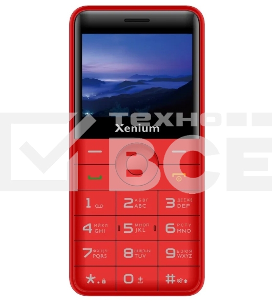 Мобильный телефон Xenium X700 красный
