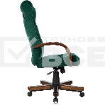 Кресло руководителя Бюрократ T-9928WALNUT Fabric Italia Green зеленый, крестов. металл/дерево, фото20