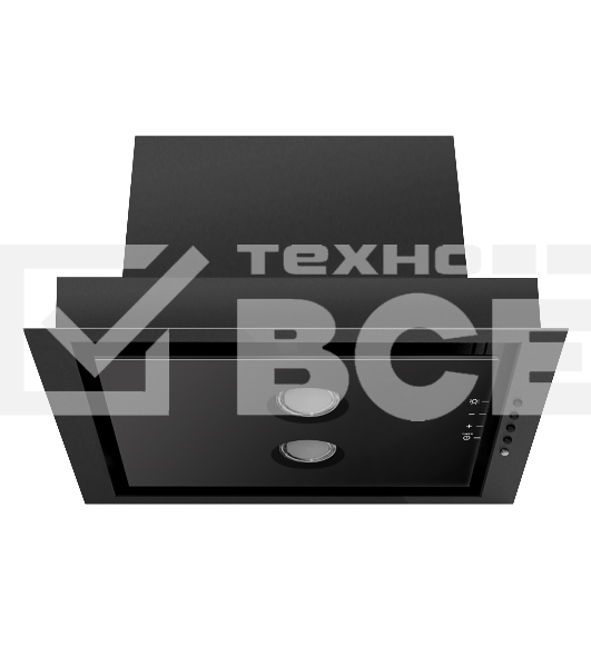 Вытяжка встраиваемая Gefest ВО 4603 К23 черный, 52 см, 800 куб. м/ч, 78 дБ