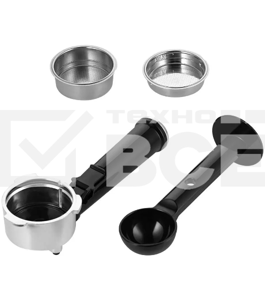 Кофеварка рожковая Kitfort КТ-7515 серебристый, исп. кофе - молотый, 1 л, 1450 Вт, 15 бар