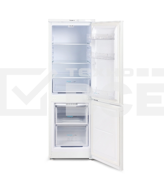 Холодильник Бирюса 418 белый двухкамерный 125/55л морозилка снизу