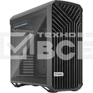Компьютерный корпус Fractal Design Torrent Gray TG Light Tint/E-ATX, TG, 2x3.5, 4x2.5, 7xPCI, 1xUSB-C, 2xUSB 3.0/2x180мм, 3x140мм fans inc./FD-C-TOR1A-02