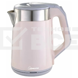 Чайник электрический Homestar HS-1019 1,8 л стальной розовый