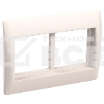 Рамка 4 мод. Праймер с суппортом 75 мм бел. ИЭК CKK-40D-RSU4-075-K01, фото 1