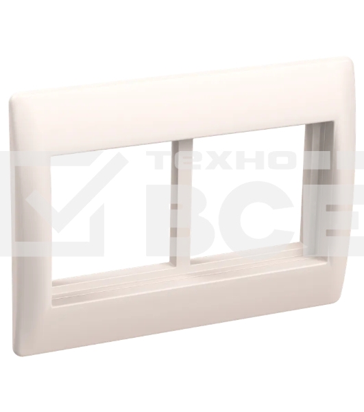 Рамка 4 мод. Праймер с суппортом 75 мм бел. ИЭК CKK-40D-RSU4-075-K01