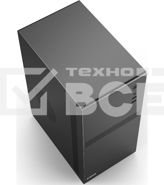 Компьютчерный корпус CBR mATX Minitower V201, без БП, 2хUSB 2.0, HD Audio+Mic, черный PCC-MATX-V201-WPSU