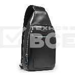 Рюкзак слинг Piquadro Blue Square CA4827B2/N черный натур.кожа, фото5