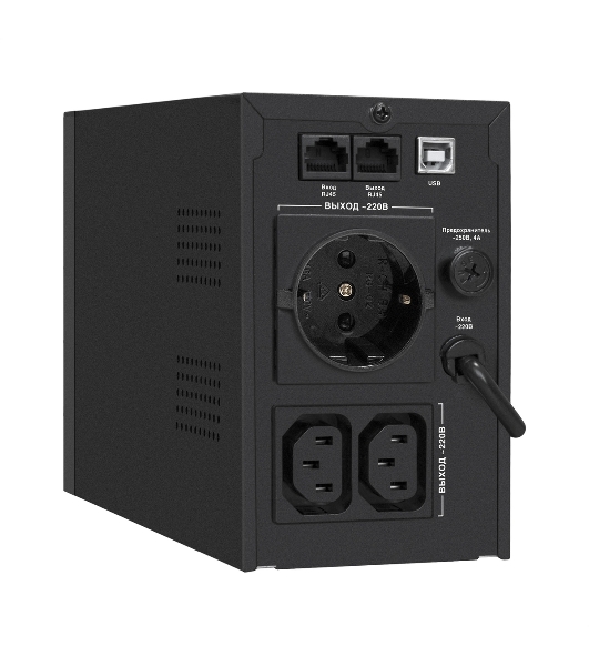 Источник бесперебойного питания ExeGate SpecialPro Smart LLB-1000.LCD.AVR.1SH.2C13.RJ.USB 1000VA/550W, LCD, AVR, 1*Schuko+2*C13, RJ45/11,USB, металлический корпус, черный