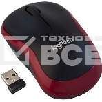 Мышь беспроводная Logitech M185, красный, 1000 dpi, радиоканал, USB, кнопки - 3, фото4