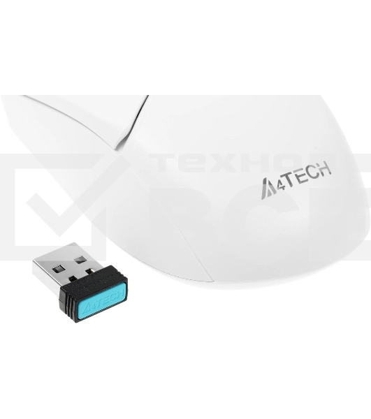 Мышь беспроводная A4Tech Fstyler FB12 белый, 1200 dpi, радиоканал, Bluetooth, USB, кнопки - 3
