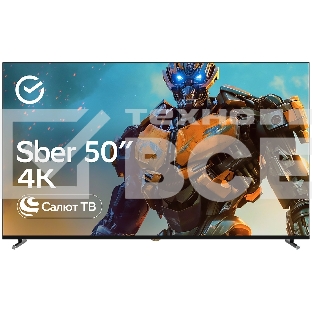 Телевизор Sber 50' SDX-50UQ6032 темно-серый DLED UHD Smart TV SBER