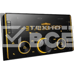 Автомагнитола ACV AVS-2100BM, 2 DIN, Bluetooth, USB Type-A, AUX, пульт ДУ
