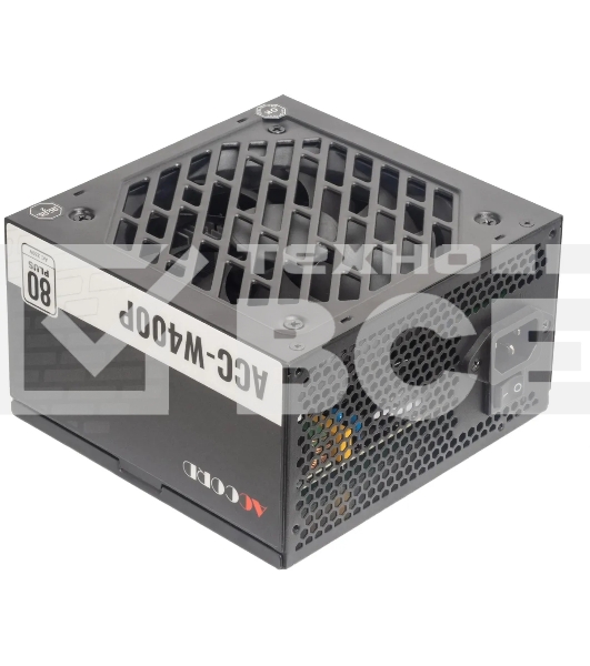 Блок питания Accord  ACC-W400P, 400Вт, 80 PLUS WHITE, 120мм, черный