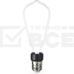 Лампа светодиодная Gauss Filament 4Вт цок.:E27 трубка 220B св.свеч.бел.теп. (упак.:10шт), фото2