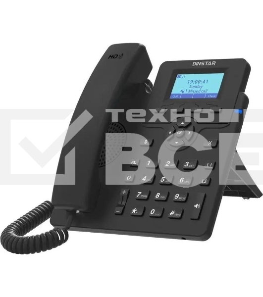 Телефон IP Dinstar C60U черный