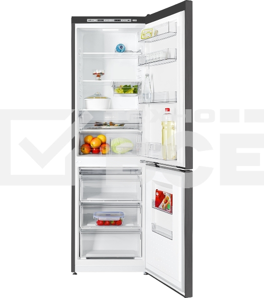 Холодильник Atlant XM 6624-159 черный двухкамерный 228/119л морозилка снизу