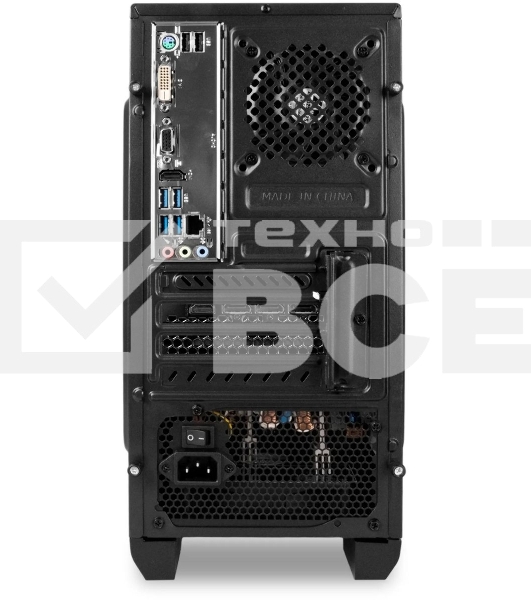 Компьютер IRU Game 320A5GE MT Ryzen 5 5500 (3.6) 16Gb SSD512Gb RTX3050 8Gb Free DOS GbitEth 650W черный (2000629)