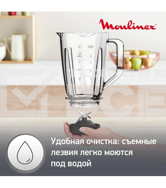 Блендер стационарный Moulinex LM420110 400Вт белый