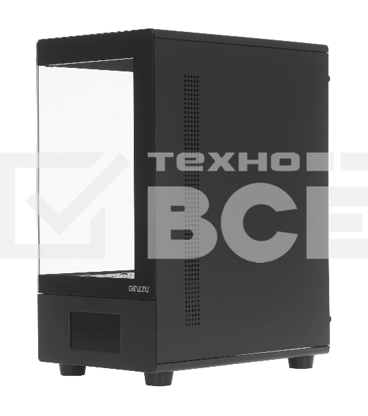 Корпус Ginzzu RX400D mATX жк. Дисплей