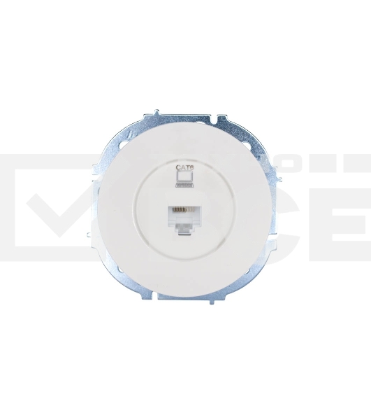 Розетка компьютерная СП OSEN RJ45 кат.6 механизм бел. LEZARD 743-0288-140