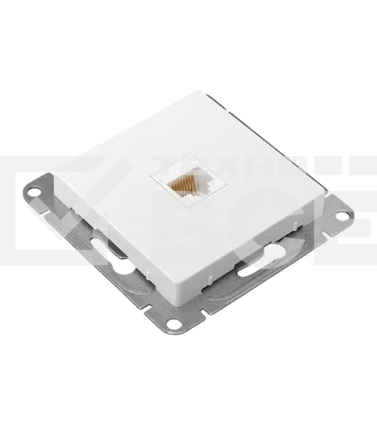 Механизм розетки RJ45 (cat5) EKF UP1-SOW-RJ45-5 белый Эпика