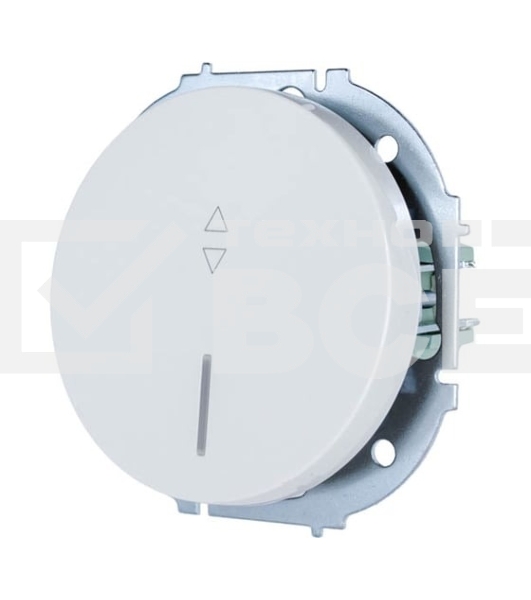 Выключатель проходной 1-кл. СП OSEN 10А IP20 с подсветкой механизм бел. LEZARD 743-0288-114