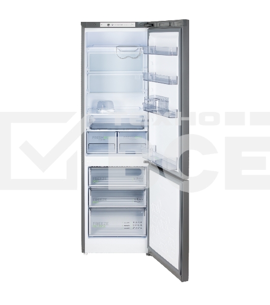 Холодильник Бирюса W6130 матовый графит двухкамерный 245/100л морозилка снизу