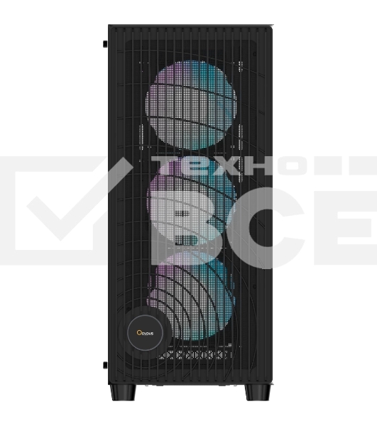 Корпус  Ocypus Gamma C70 BK ARGB  ATX / win / black / 4 ARGB fans / no PSU / Tempered Glass
