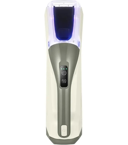 Пылесос ручной Kitfort КТ-5195 бежевый/серый, питание от аккумулятора, 50 Вт, уборка влажная, пылесборник 0.11 л, работа от АКБ max 15 мин