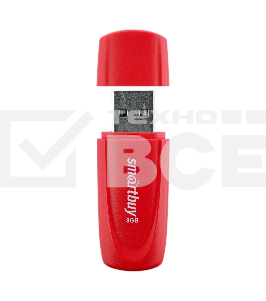 Флеш диск Smartbuy USB Drive UFD 2.0 8GB Scout Red (SB008GB2SCR)