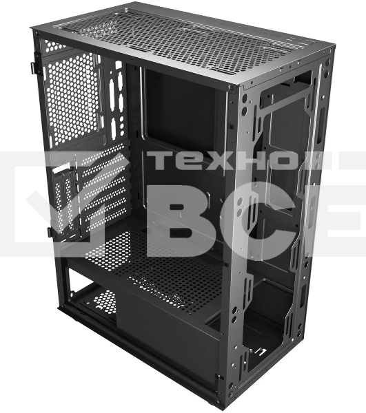 Компьютерный корпус Bloody BD-CC115 черный без БП ATX 8x120мм 1xUSB 2.0 1xUSB 3.0 audio bott PSU